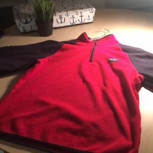 Red and Navy Blue sweater